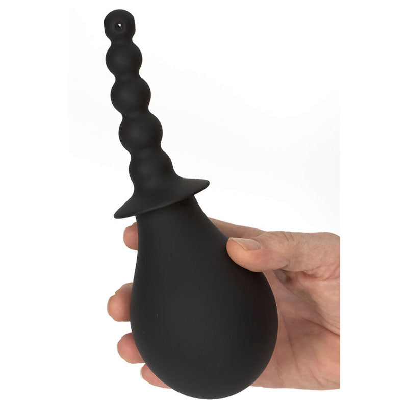 Adam & Eve Smooth & Easy Silicone Douche - Black Douche