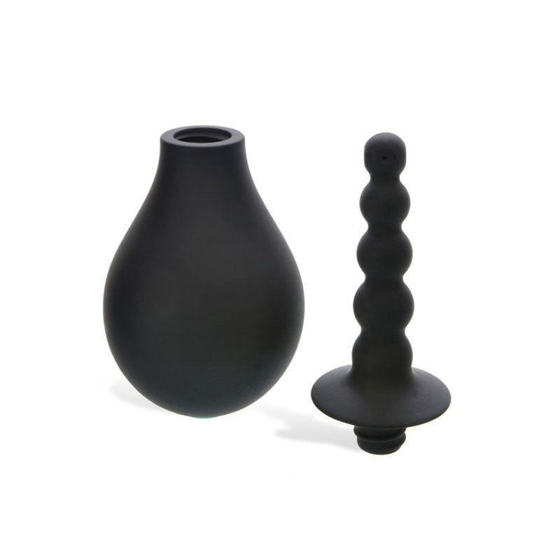 Adam & Eve Smooth & Easy Silicone Douche - Black Douche