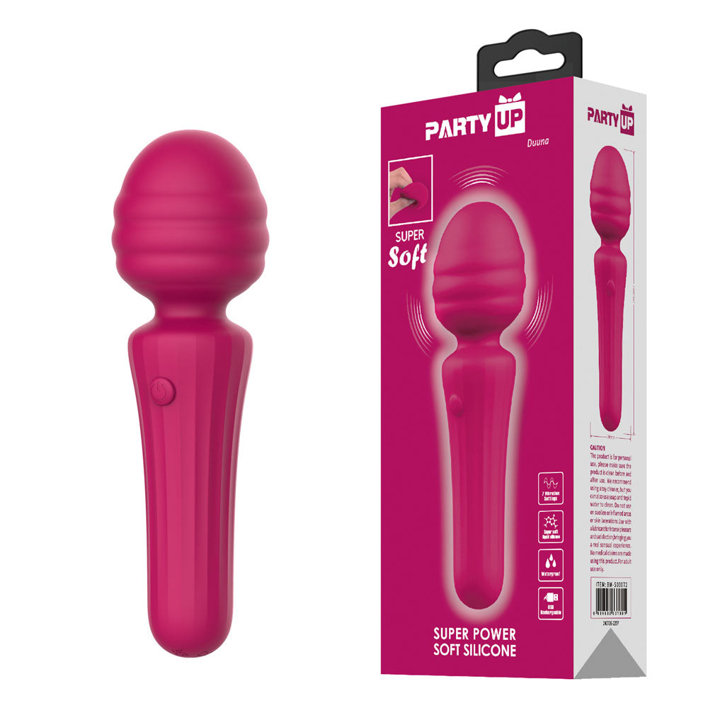 Party Up DUUNA - Pink - Pink 16.9 cm USB Rechargeable Massage Wand - BP-W00003