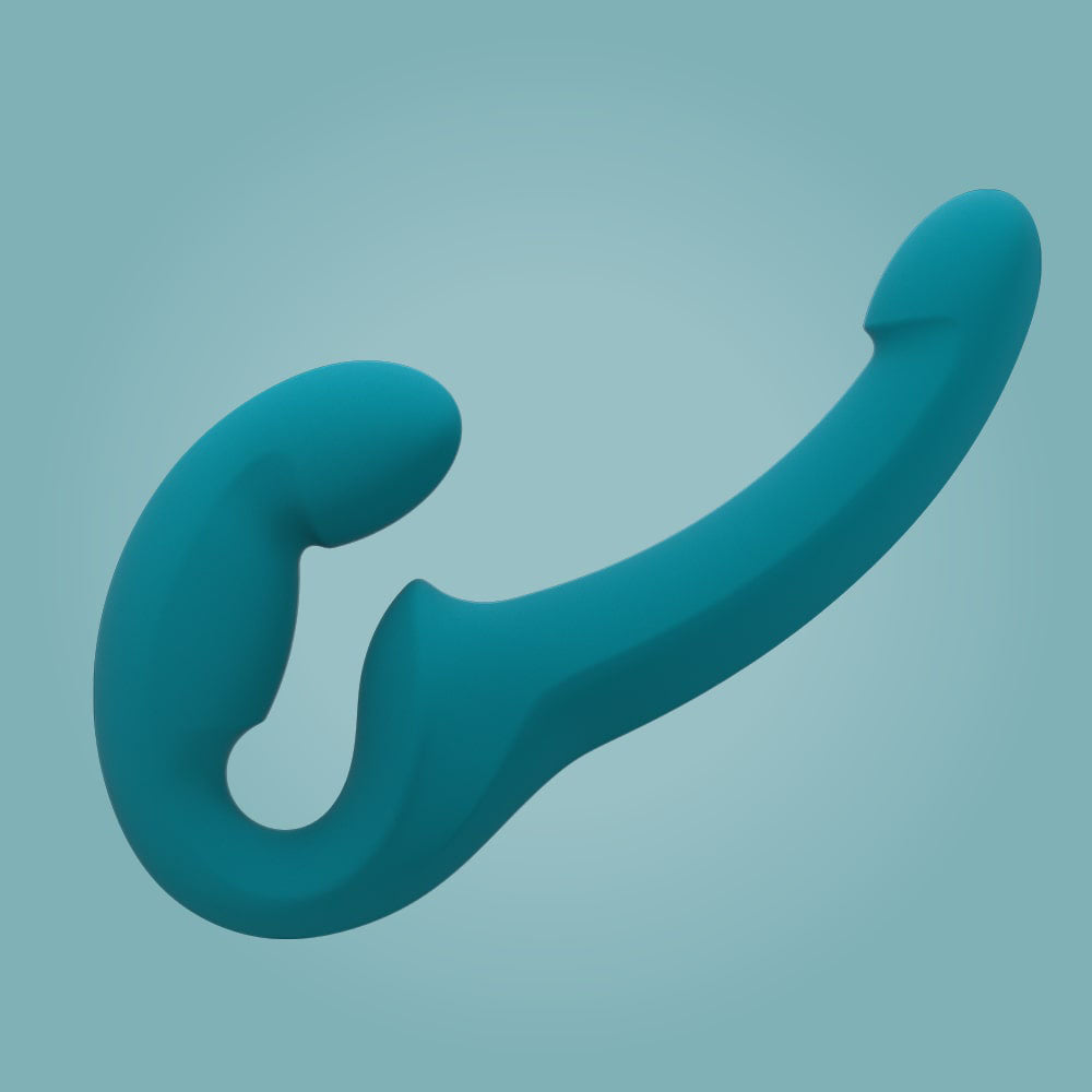 Fun Factory SHARE LITE deep sea blue - Blue 30 cm Strapless Strap-On - FF000880PT01