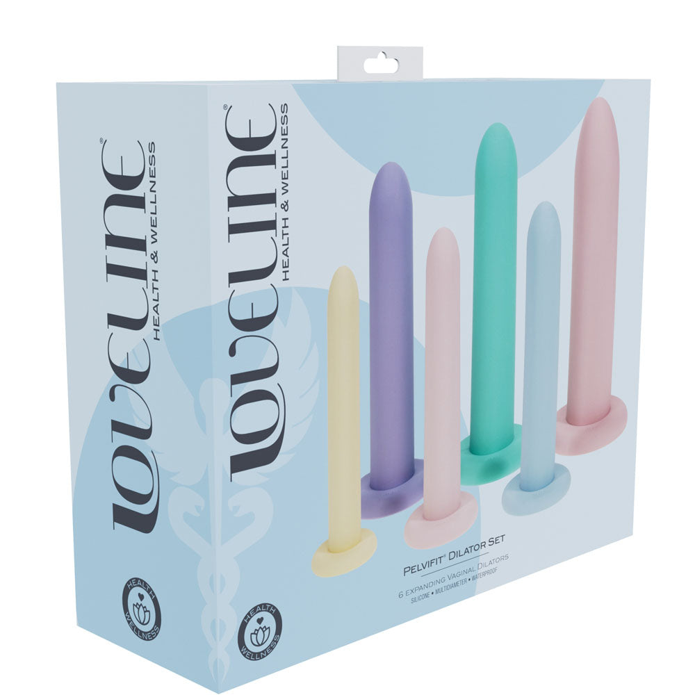 LOVELINE PelviFit Expanding Vaginal Dilator - Coloured Vaginal Dilators - Set of 6 Sizes - LOVU090MUL