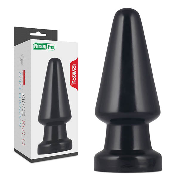 King Sized 7.5'' Anal Shocker - Black 19 cm Mega Butt Plug Love Aura King Sized 7.5'' Anal Shocker - Black 19 cm Mega Butt Plug Love Aura