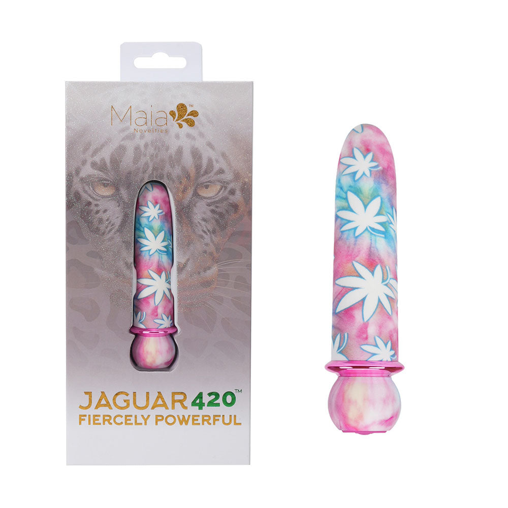 Maia JAGUAR 420 Tie Die - 420 Tie Die 10.1 cm USB Rechargeable Bullet - MA24-01-420TD