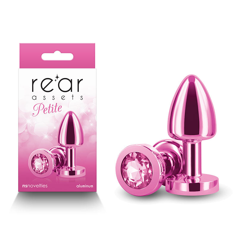 Rear Assets Petite Pink Metal Butt Plug with Gem Base 6 cm Love Aura Rear Assets Petite Pink Metal Butt Plug with Gem Base 6 cm Love Aura