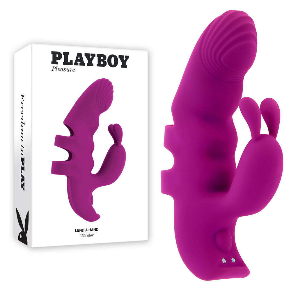 Playboy LEND A HAND 12.3 cm Rechargeable Finger Vibrator Love Aura Playboy LEND A HAND 12.3 cm Rechargeable Finger Vibrator Love Aura