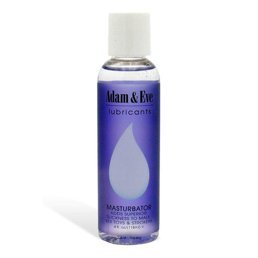 Adam & Eve MASTURBATOR LUBE - 118 ml - Water Based Lubricant - 118 ml (4 oz) Bottle - 114H 0040