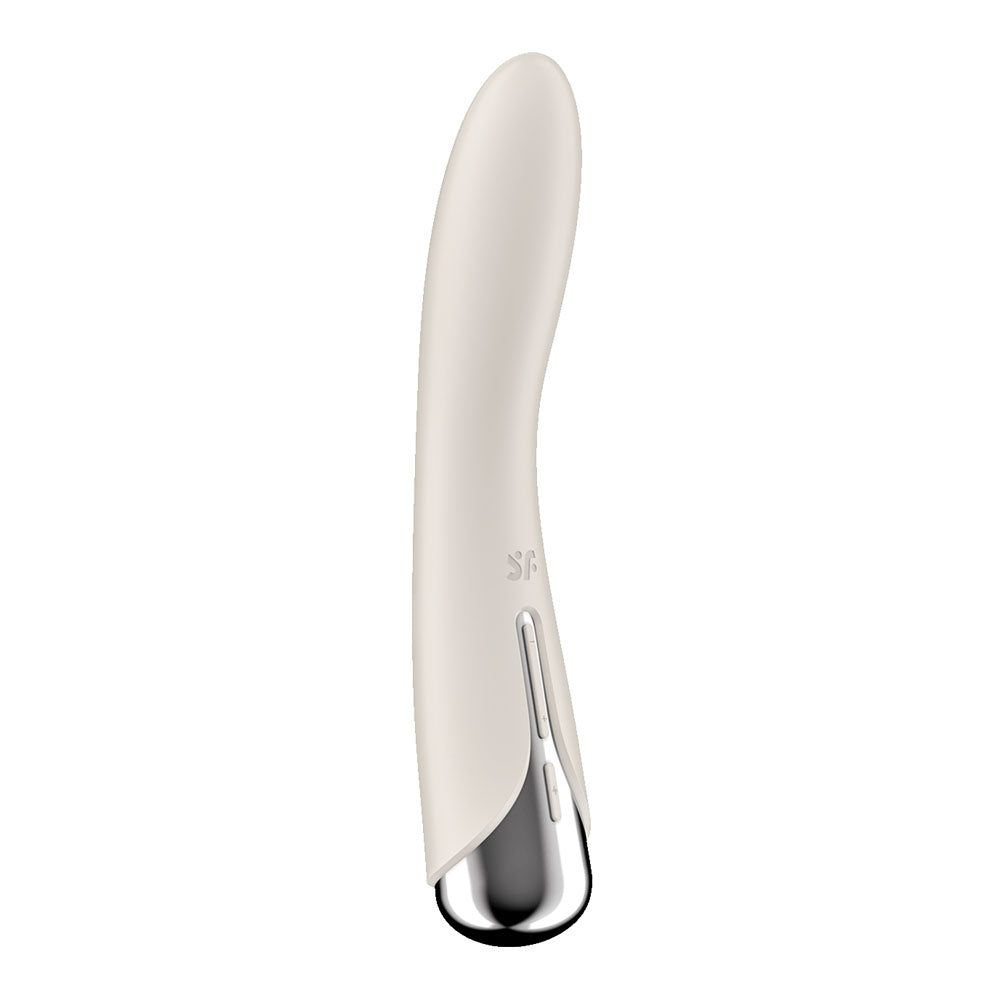 Satisfyer Spinning Vibe 1 - Beige - Beige 17.8 cm USB Rechargeable Rotating Vibrator