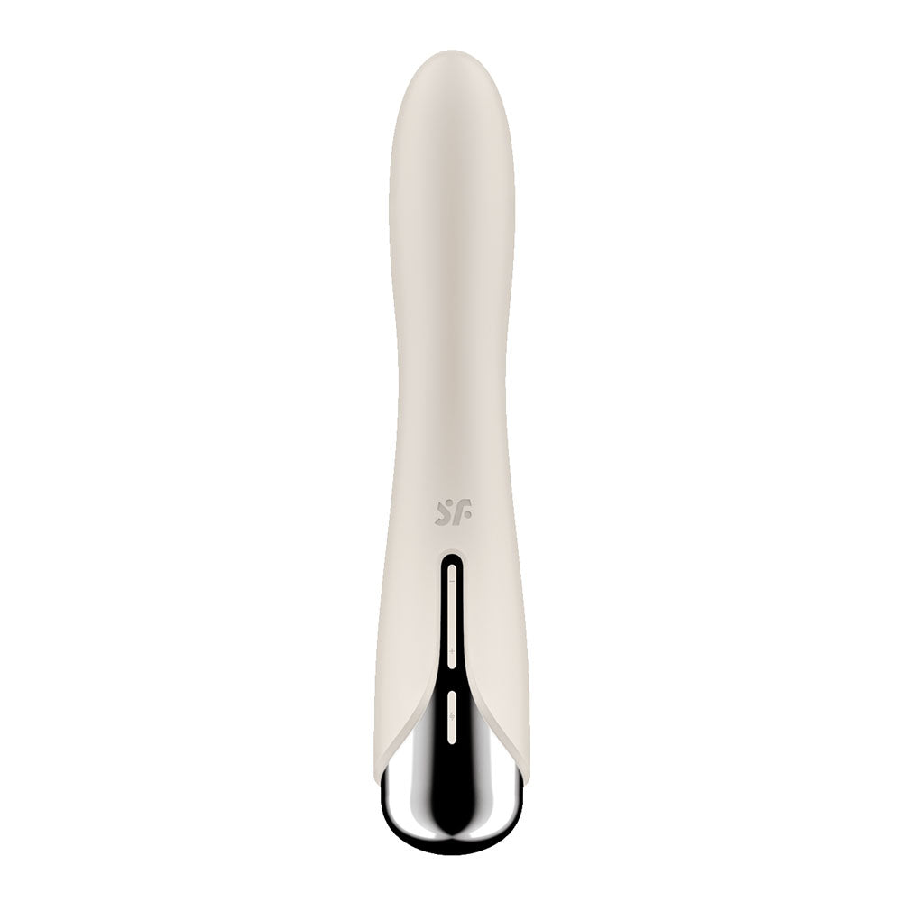 Satisfyer Spinning Vibe 1 - Beige - Beige 17.8 cm USB Rechargeable Rotating Vibrator