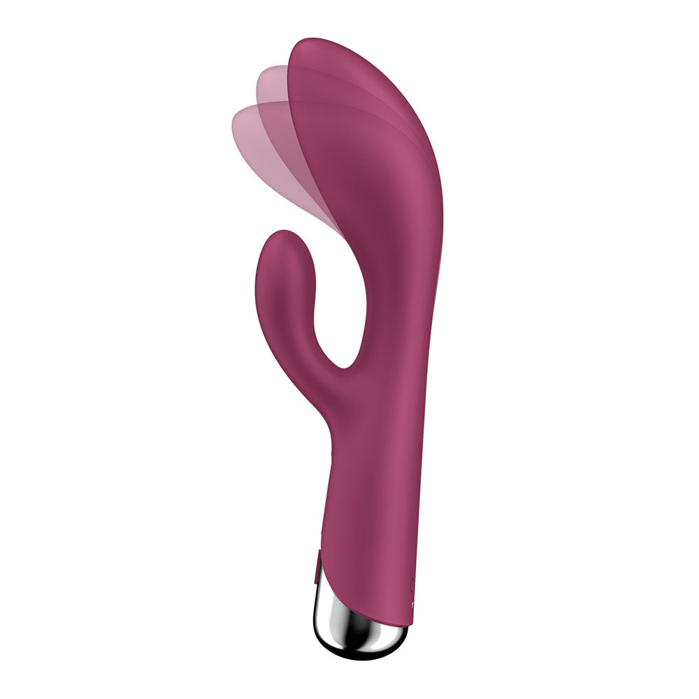 Satisfyer Spinning Rabbit 1 - Red - Red 20 cm USB Rechargeable Rotating Rabbit Vibrator