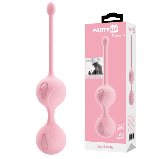 Party Up REBECCA Kegel Balls - Pink - Pink Kegel Balls - BI-014491-1-PU