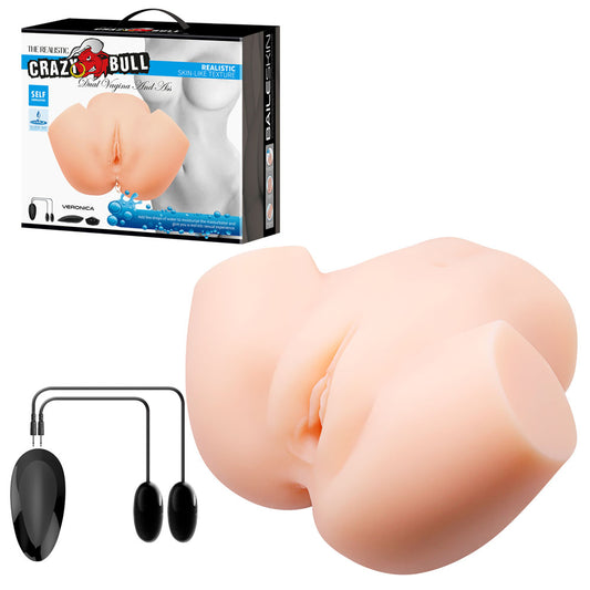 CRAZY BULL VERONICA Vibrating Torso - Flesh Vibrating Torso Masturbator - BM-00900T72ZK