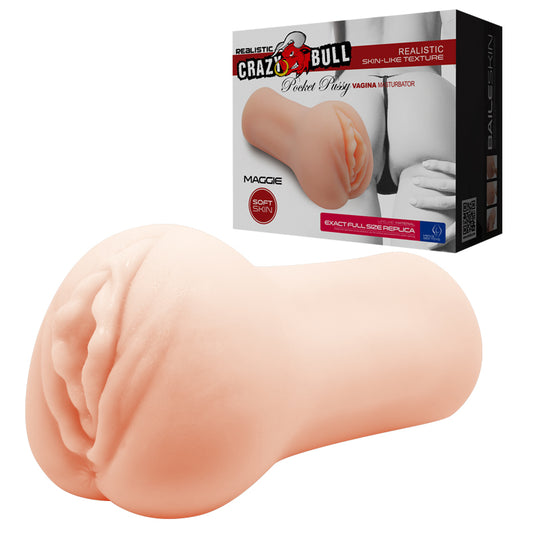 CRAZY BULL MAGGIE Vagina Stroker - Flesh Vagina Stroker - BM-009226N