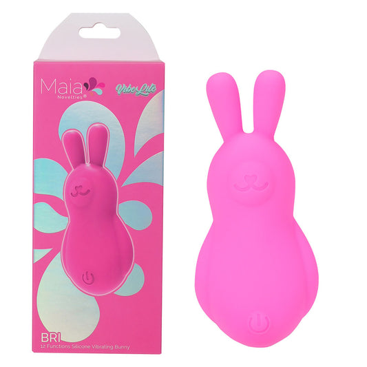 Maia BRI - Pink - Pink 9 cm USB Rechargeable Vibrating Bunny Bullet - BO-25-05-PINK