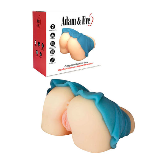 Adam & Eve COLLEGE COED BACKDOOR BOOTY - Flesh Doggy Style Masturbator - D609 0000
