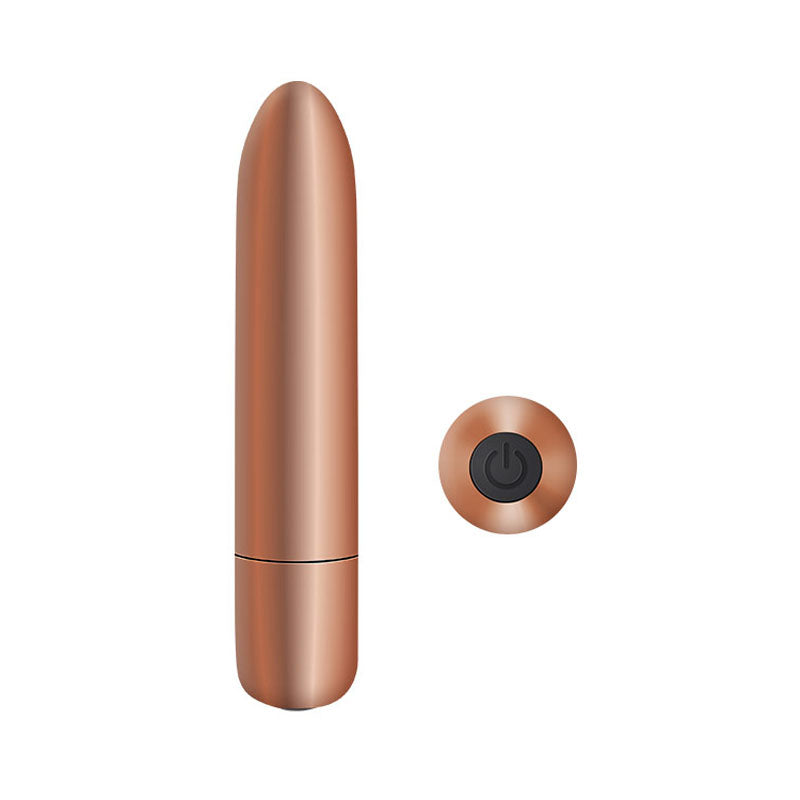 Adam & Eve COPPER CUTIE Rechargeable Bullet - Copper 10 cm USB Rechargeable Bullet
