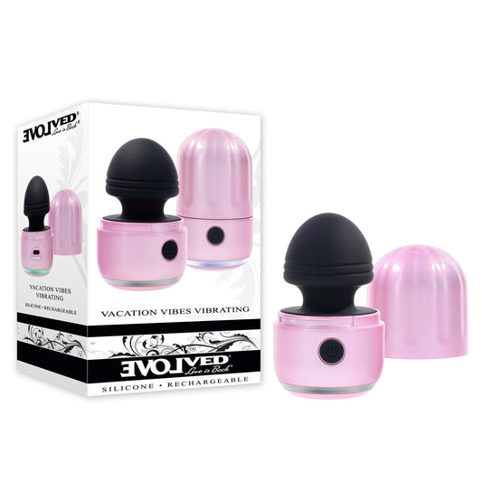 Evolved VACATION VIBES - VIBRATING - Pink/Black 8.5 cm USB Rechargeable Vibrating Stimulator - EN-RS-5971-2