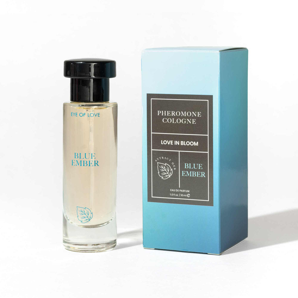 Eye Of Love Love In Bloom Blue Ember Pheromone Cologne - 30ml - Citrus & Cedar Scented Pheromone Cologne for Men to attract Women - 30 ml Spray - EOL-P-72X