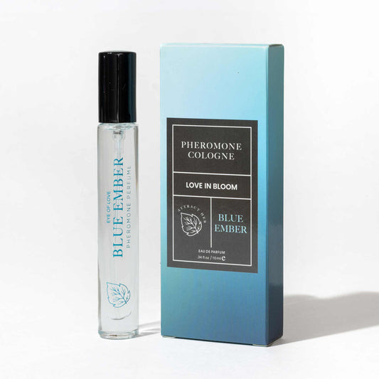 Eye Of Love Love In Bloom Blue Ember Pheromone Cologne - 10ml - Citrus & Cedar Scented Pheromone Cologne for Men to attract Women - 10 ml Spray - EOL-P-82