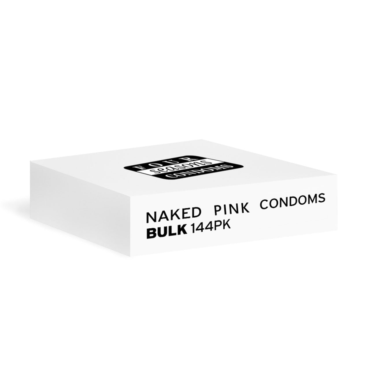 Four Seasons Naked Pink Condoms - Bulk Box of 144 - FOR7006