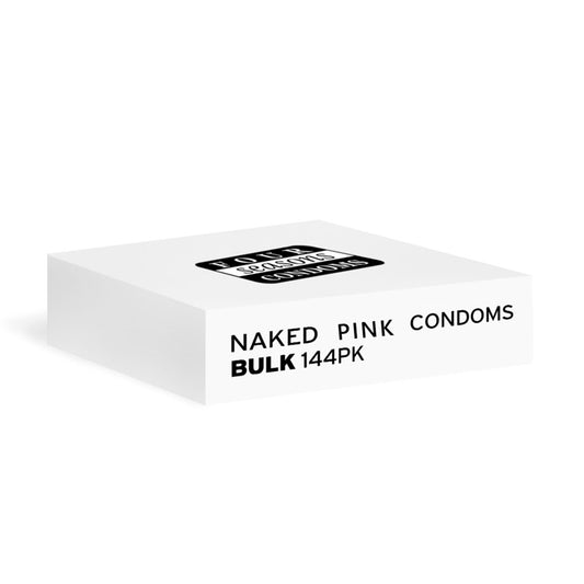Four Seasons Naked Pink Condoms - Bulk Box of 144 - FOR7006