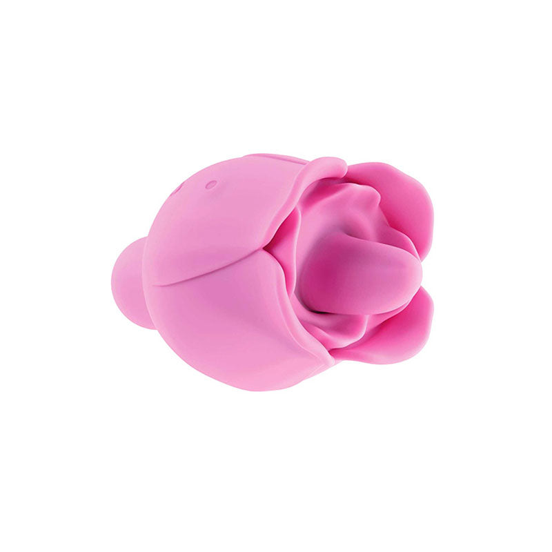 Adam & Eve EVES RAVISHING CLIT FLICKING ROSE - Pink USB Rechargeable Rose Flicking Stimulator