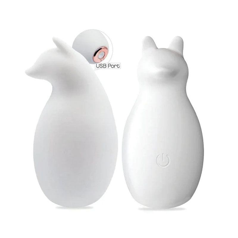 Buzzy Buddy, Sexy Like A Fox - White - White USB Rechargeable Stimulator