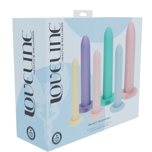 LOVELINE PelviFit Expanding Vaginal Dilator - Coloured Vaginal Dilators - Set of 6 Sizes - LOVU090MUL
