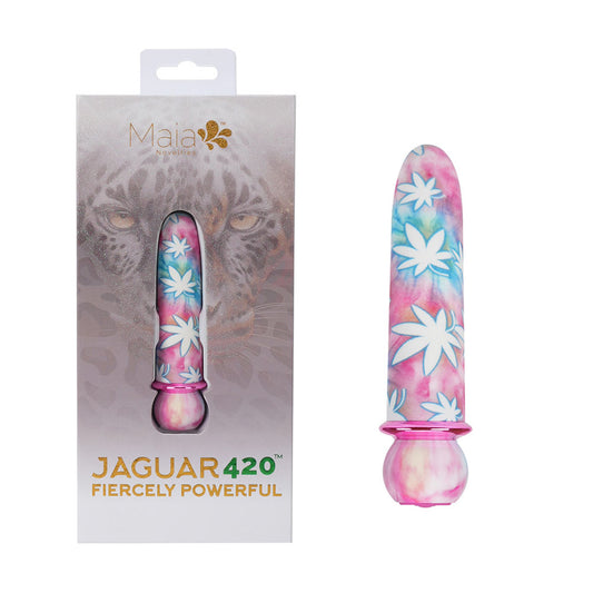 Maia JAGUAR 420 Tie Die - 420 Tie Die 10.1 cm USB Rechargeable Bullet - MA24-01-420TD