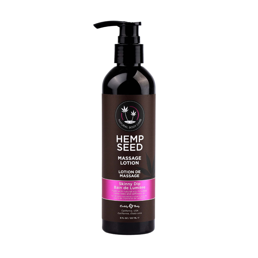 Hemp Seed Massage Lotion - Skinny Dip (Vanilla & Fairy Floss) Scented - 237 ml Bottle - ML021