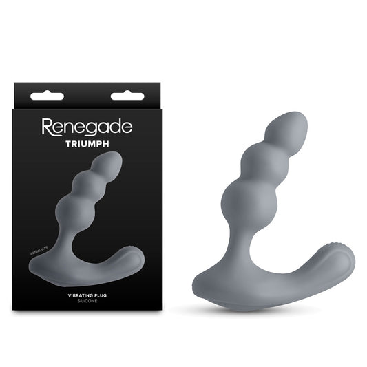 Renegade Triumph - Grey - Grey 13.1 cm USB Rechargeable Prostate Massager