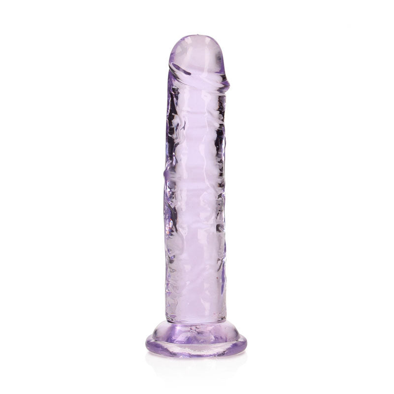 REALROCK 15.5 cm Straight Dildo - Purple - Purple 15.5 cm (6'') Dong - REA150PUR