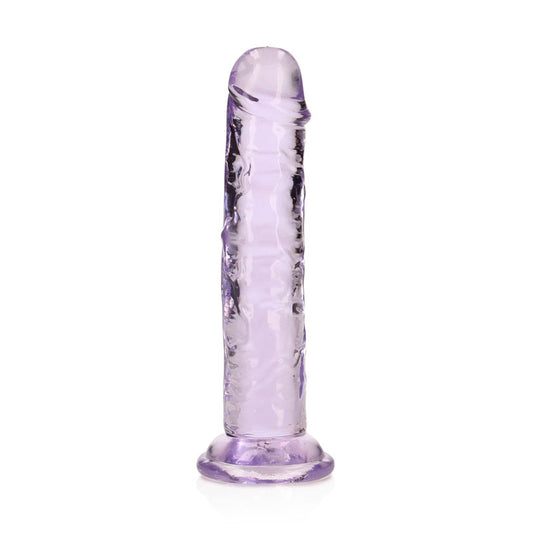 REALROCK 15.5 cm Straight Dildo - Purple - Purple 15.5 cm (6'') Dong - REA150PUR