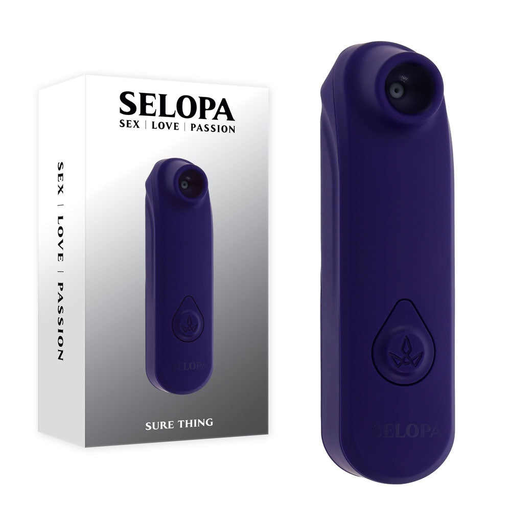 Selopa SURE THING - Black Vibrating & Sucking Stimulator - SL-VB-6312-2