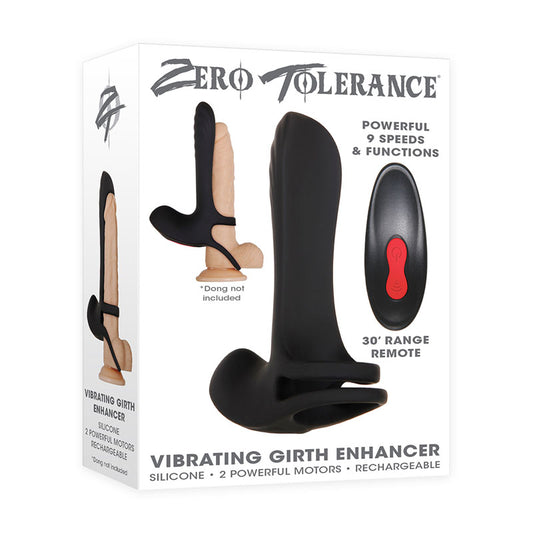 Zero Tolerance Vibrating Girth Enhancer - Black USB Rechargeable Sleeve with Wireless Remote - ZE-RS-7891-2